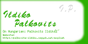 ildiko palkovits business card